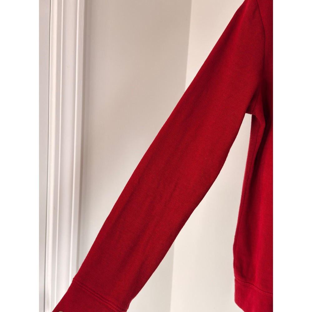 Ralph Lauren Toggle Shawl Collar Pullover Sweater Women's Red Cable Knit Small - Picture 7 of 13